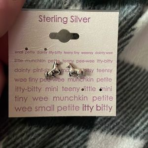 sterling silver horse studs